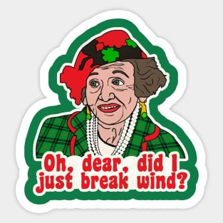 Break Wind - Aunt Bethany Christmas Vacation Quote Sticker
